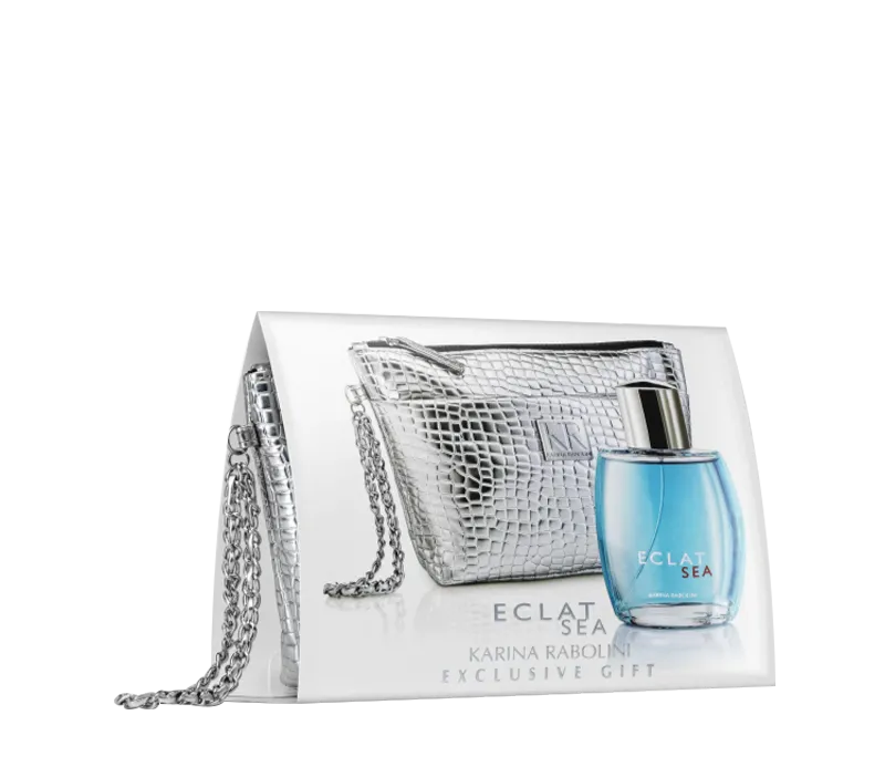ECLAT SEA FEM X100V EDT + CARTERA PLATA COFRE
