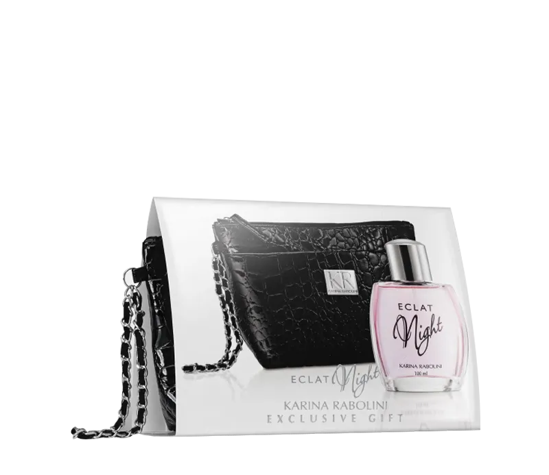 ECLAT NIGHT FEM X100V EDT + CARTERA NEGRA COFRE